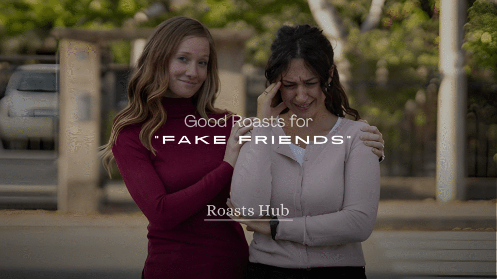 Good Roasts for Fake Friends That Cut Deep and Make You Laugh