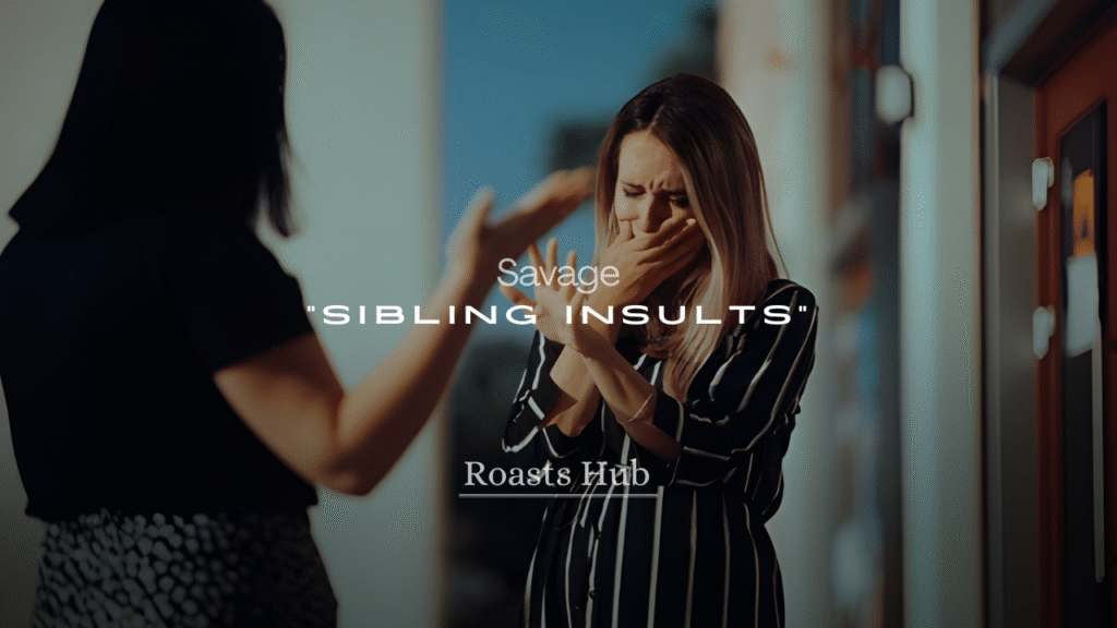 250+ Savage Sibling Insults That Are Funny but Harmless